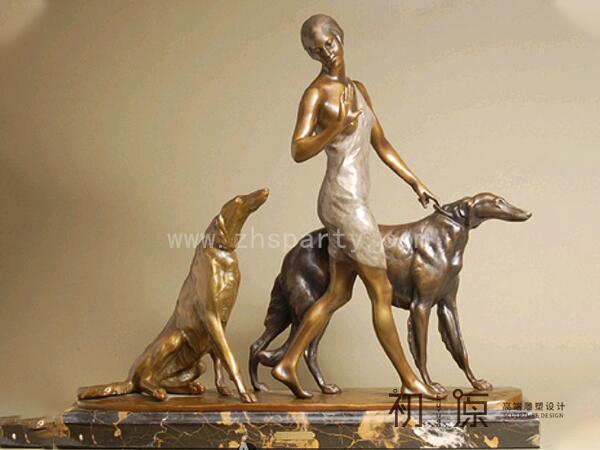 CYE-169人与动物铜雕塑