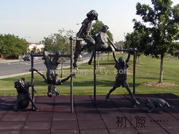 CYE-184人与动物铜雕塑