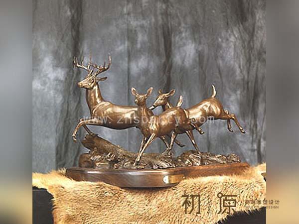 CYB-246铜鹿雕塑