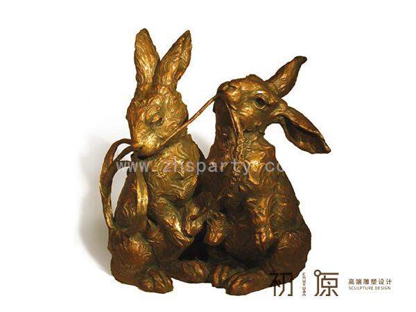 CYB-202铜兔雕塑